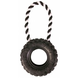 Jouet pneu avec corde